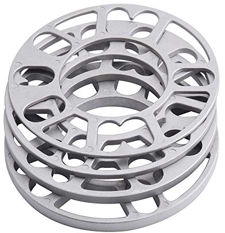 DIYARTS 4Pcs 3mm Aluminum Car Wheel Spacers, Aluminum Alloy Wheel Spacers Shims Plate Universal Replacement Fit for Autocar, Preventing Tires Rubbing