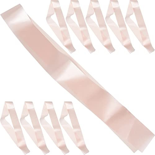 Holibanna 10stücke Blanko Schärpen Aus Satin Für Junggesellinnenabschied Hochzeiten Und Partys Schärpen Für Kreative Gestaltung Geeignet Für Braut Und Geburtstagsfeiern Champagnerfarbe