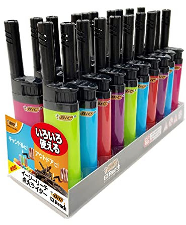 Accendino a gas Bic EZ reach con canna lunga colori assortiti (1 PEZZO) accendifuoco