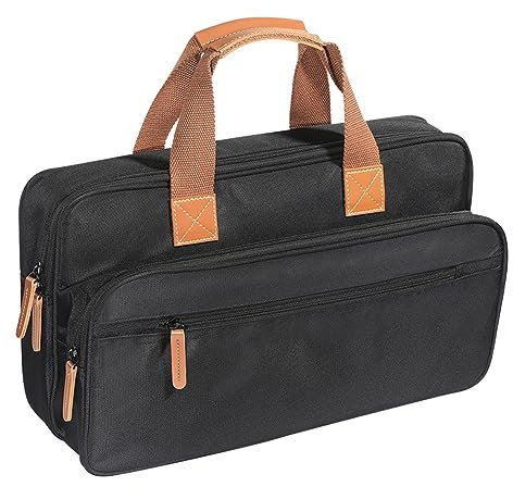 LYEAA DJ Disc Player Carrying Case Dustproof DJ Controller Padded Storage Bags Scratch-Resistant Large Capacity with PU Handle for Numark Party Mix II/Pioneer DJ DDJ-200