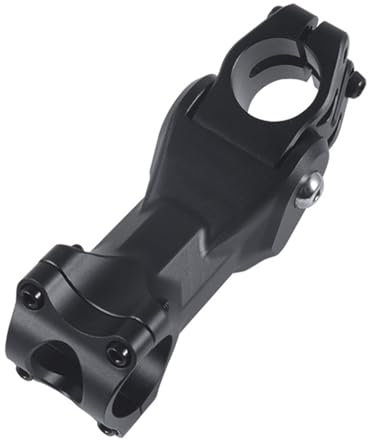 CZMYCBG Verstellbarer MTB Vorbau 31.8mm - Aluminiumlegierung Mountainbike Lenker Riser Bike Vorbau Lenker Vorbau Lenkrohr for MTB Rennrad(Color:Black)