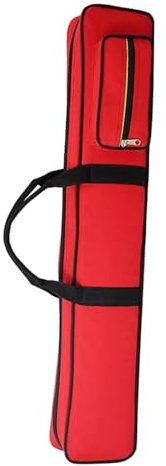 TYNXK Billardqueue-Taschen Billard-Pool-Queue-Koffer, Behälter, 1/2 Snooker-Pool-Queue-Tasche, Schutztasche Billard Queue Tasche(Red)