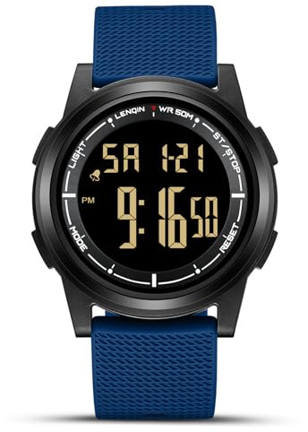 HANPOSH Orologio Uomo Orologi Impermeabili Per Analogico Al Quarzo Orologi Da Polso Da Uomo Con Data Orologio Casual Luminoso Alla Moda Cinturino In Silicone