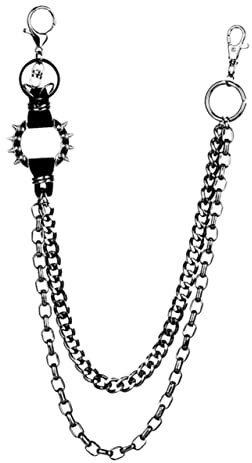 Yardenfun Hosenkette Gürtelkette Herren Damen Unisex Heavy Duty Gürtelketten Für Schlüssel Portemonnaie Tasche Street Dance Accessoires Punk Hüftgürtelkette