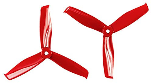 ROXENT 5X5,5X3 3-Blatt-PC-Propeller, for RC FPV Racing Freestyle 5-Zoll-Drohnen Drohnen-Quadrocopter(4Pairs Red)