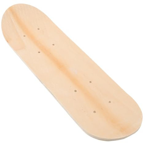 TOYANDONA Leeres Skateboarddeck Für Junge Mädchen DIY Graffiti Deck Aus Holz Unfertiges Skateboarddeck Für Street Und Park-Skating Ersatz-Deck Für Anfänger