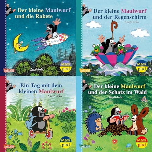 Maxi-Pixi-4er-Set 117: Neue Abenteuer mit dem kleinen Maulwurf (4x1 Exemplar): 4 Minibücher mit dem kleinen Maulwurf für Kinder ab 3 Jahren (117)