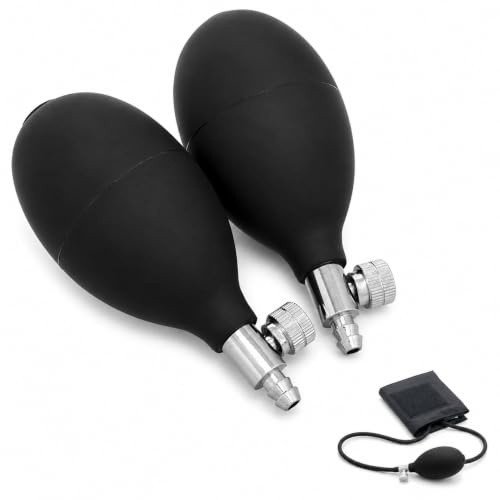 BESTYASH Manuelle Aufblaspumpe Mit Luftablassventil Ersatz Für Blutdruckmessgerät 10X4.5Cm Ergonomischer Quetschball Für Zu Hause Und Klinik