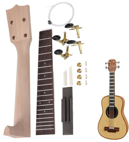 Ukelele 23 Erwachsene – Sopran-Ukulele | -Ukulele | Ukulelen-Halsset | Ukulele-Gitarren-Bauset mit Montageanleitung (evtl. nicht in deutscher Sprache) |