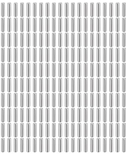 QUARKZMAN Zylinderstifte Rostfrei, 1 mm x 4 mm Dübelstifte 200 Stück | 304 Edelstahl Spannstift Passstift, Silberton Metallstifte, Bolzen Metall für DIY, Möbel, Bastelprojekte