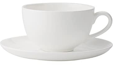FAJNUZI2024 Tazze Semplice Tazza da caffè Bianca Squisita Tazza da caffè in Porcellana Bone China Tazza da tè pomeridiana Tazzine caffè