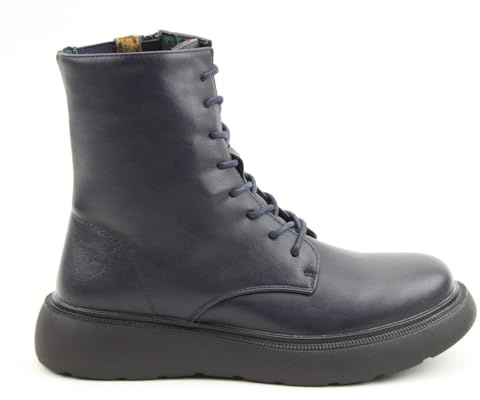 Heavenly Feet Womens Fern Navy Vegan Litesoles Ankle Boots