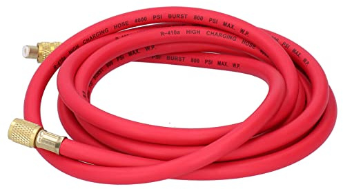 Smandy Tuyau de Chargement de Réfrigérant avec Joints Multicouches en Caoutchouc et en Cuivre pour Climatisation de Voiture et équipement de Réfrigération (R410 spécial 3 mètres, simple)