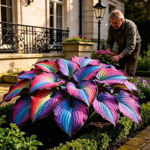 Hosta - Pousse surprenante - Pas d'arrosage nécessaire - Facile d'entretien - 4Rhizom-H