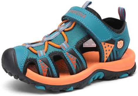 SAGUARO Sandali Chiusi Bambini Trekking Estate Outdoor Scarpe Traspirante Blu Scuro Gr.30