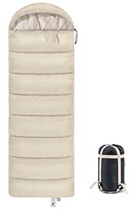 CCKUHN Schlafsäcke Winterschlafsack Umschlag Baumwollschlafsack Erwachsenen-Tourismusschlafsack Waschbarer Campingschlafsack (Khaki D180)