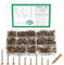 400 Pcs Wood Screws Assortment, M3 M3.5 M4 Assorted Countersunk Phillips Flat Head Self Tapping Screws for Wood Chipboard Drywall Fence Concrete