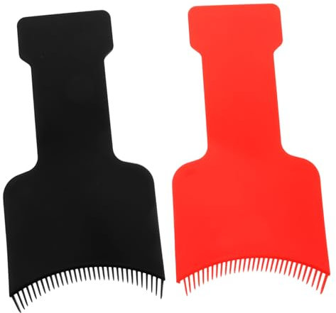 PAMINGONO 2 Stück Haarfärbewerkzeuge Haarfärbe Farbtafel Hervorhebungspaddel Brett Haar Hervorhebungs Set Flache Oberseite Kammbrett Hervorhebungstafel Haarfärbe Werkzeug Haarfärbe