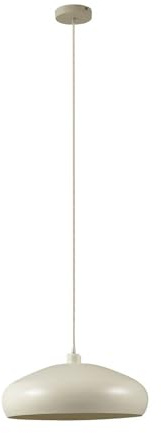 Lindby Pendelleuchte Elover (Modern) in Creme aus Metall (1 flammig, E27) - Deckenlampe Esstischlampe Hängelampe Hängeleuchte Wohnzimmerleuchte