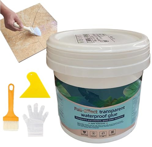 Adhesivo Impermeabilizante,Producto Impermeable Transparente para Interior y Exterior - Sellante Adhesivo Para Cubiertas Reparación Antifugas Multiusos Para Paredes