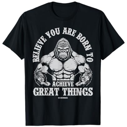 96.4% Silverback Gym Apparel, Body Building, Strongman, T-Shirt
