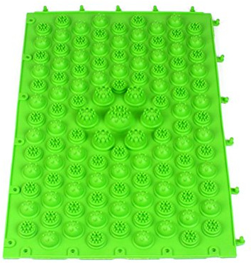 Rosenice Fußmassage-Matte, Akupressur-Massageteppich, Reflexzonenmassage (grün)