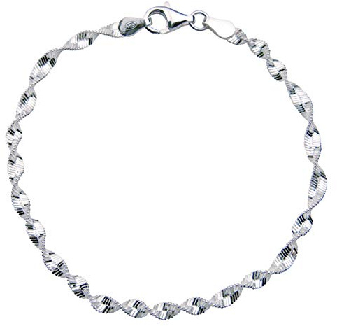 The Chain Company - Italian Twist Sterling Silver 7.5 Inch 19.5cm Bracelet