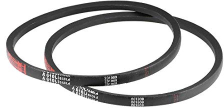 sourcing map A610 Keilriemen 610mm Innenumfang 13mm Obere Breite 8mm Dicke A-Profil-Gummiantriebsriemen Zahnriemen Flachriemen 2 Stück