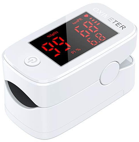 IDOIT 3 in 1 Saturimetro Professionale Pulsossimetro da dito con Letture Immediate Ossimetro per Saturazione di Ossigeno(SpO2), Frequenza Del Polso(PR) e Indice di Perfusione(PI)