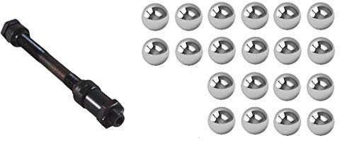 cyclingcolors Fahrrad HINTERRADACHSE 10mm x 145 mm + 20x kugeln 6.35mm 1/4 Achse HOHL NABEN HINTERRAD rennrad MTB size