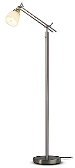 casa NOVA Stehleuchte CURO (DH 23x150 cm) DH 23x150 cm grau Stehlampe Leseleuchte Deckenfluter Bogenleuchte