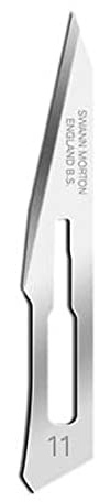 Swann Morton No 11 - Bisturi sterili monouso con protezione
