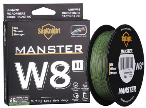 SeaKnight W8 II 8 Fili Lenza da trecciato X9 9 fili 150M/300M/500M Filo da Pesca alla Carpa Acqua salata 15-100LB