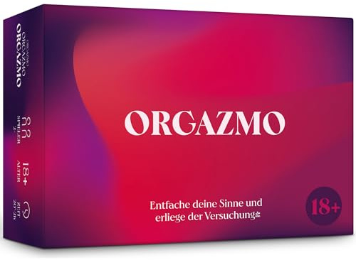 Oh Happy Games Orgazmo - Romantisches Spiel für Paare - 200 pikante Aufgaben & Fragen, um Ihre Beziehung zu beleben - Kartenspiel für Erwachsene - ideal für Dates, Jahrestage, Paare | 200 sinnliche Aufgaben in 4 Stufen, zart bis heiß – kurze Runde oder langer Abend – Valentinstag & Geschenk für Paare