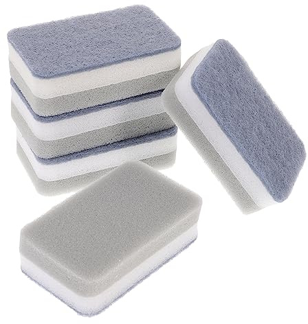 15pcs Three-Layer Scouring Sponge Non Scratch Cooking Utensils Sink Sponge Dish Scrubbers Dish Washing Scrub Kitchen for Pan Scouring Pads Pad