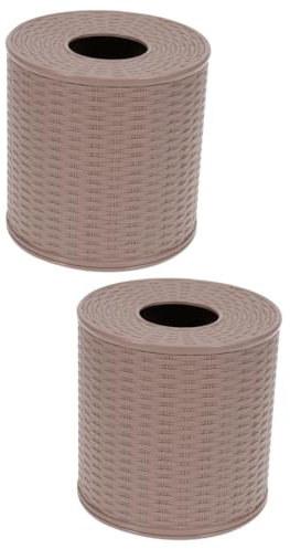 2er-Box Kristalldekor Gewebeabdeckung Organizer-Regal Aus Metall Taschentuchhalter Aus Metall Spender Für Toilettenpapier Gewebebehälter Papierhandtücher Klopapierhalterung Runden