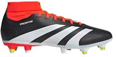 adidas 24 League Soft Ground Football Boots Black/White/Red 7 (40.7)