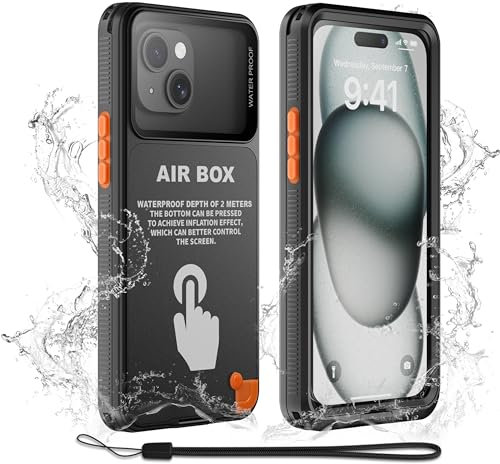 Mitywah Wasserdichte Schutzhülle für iPhone, Unterwasser-Schnorcheln, Tauchen, Handyhülle für iPhone 15, 14, 13, 12, 15Pro, 14Pro, 13Pro, 12Pro, HD Unterwasserfotografie, Schnorcheln, Reiseutensilien