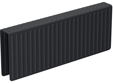 FOSFUKEER - Sella Per Lavandino in Silicone，Protezione Multifunzionale per Lavello da Cucina, Sicura e Durevole, Ideale per Proteggere le Vostre Posate e Vetreria (nero, Piccolo)