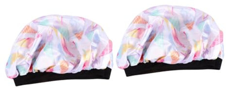 WRITWAA 2stücke Breathable Satin Schlafmütze Für Frauen Weitkrempiger Chemotherapie-Hut Für Haarschutz Und Entspannte Nächte Erhältlich