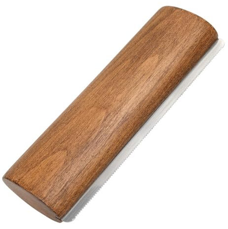 scyca Pferdebürsten zum Fellwechsel,Holzgriff Edelstahlzähne Pferdebürste für Hunde | Ergonomischer -Pflegewerkzeug-Haarentferner für Hunde, Katzen und