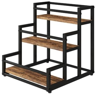 Vicco Küchenregal Fyrk, Eiche rustikal, 33 x 34 cm | mit 3 offenen Fächern, zur Kombination mit weiteren Modulen der Fame-Line Serie