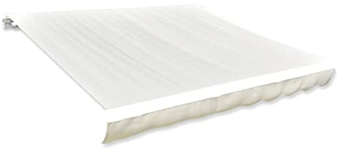 Tendone Parasole 500 x 300 cm Crema Outdoor Canopy Tenda per Terrazze Balconi e Giardini Protezione UV Impermeabile Durevole Parasole per Spazi Esterni