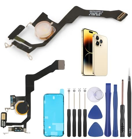 Flash Light Flex Cable Replacement for iPhone 14 Pro Flashlight Flex Cable Module Replacement for iPhone 14 Pro A2890 A2650 A2889 A2892 Repair Accessories with Screwdrivers