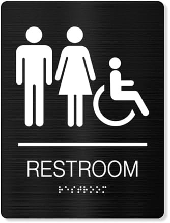 Adesivo da parete per bagno, con scritta Woman Man Toilet Sign WCs Home Hotel Washroom Door Signs Art Decals For Toilette Restaurant Unisex Bagno Door Sign