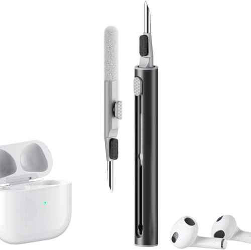 KINDLUME Professionelles Reinigungsset für Kopfhörer & iPhone, Umfassendes Kopfhörer Reinigungsset mit Reinigungsbürsten, Mehrfunkions-Reinigungs-Kit für Kopfhörer Aller Marken