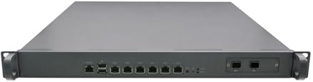 1U Firewall Appliance 10GbE with Redundancy Power Supply, PFSense, OPNsense, Untangle, Sophos, Kerio, VPN, I7 9700, RZ09, 6 x 1GbE LAN, 2 x SFP+, 32G RAM, 256G SSD