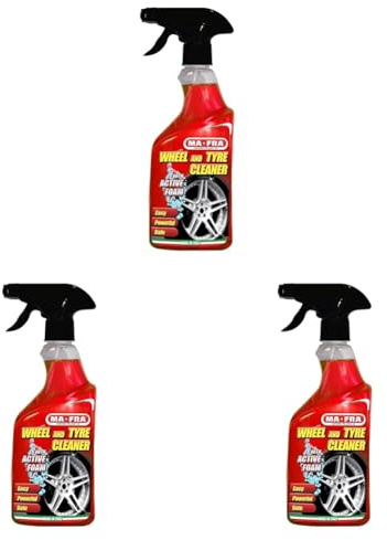 Mafra H0361, limpiador de llantas y neumáticos, limpia y desengrasa los arcos de las ruedas, utilizable con o sin espuma, tamaño 500 ml (Paquete de 3)