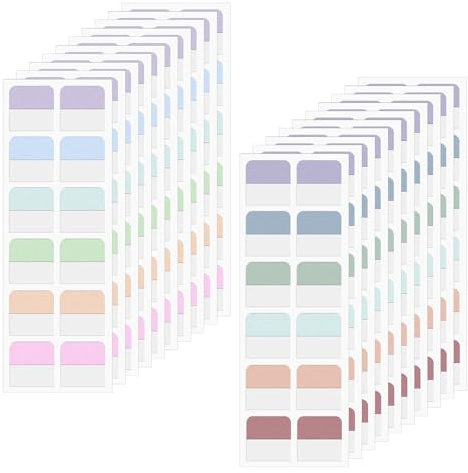 240 Stück Kleberegisterkarten Seitenmarker Haftstreifen Index Tabs Page Marker Selbstklebend Klebezettel Selbstklebend Tabs Haftnotizen für Büro, Dokumente, Bücher, Tagebuch, Ordner