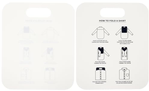 PACKOVE Shirt Folding Boards Clothes Folding Board Laundry Pp Garment Folders for Laundry And Travel, White